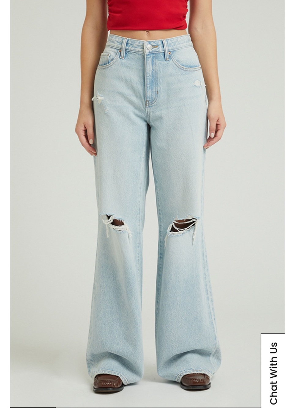 NWT PacSun Jessie High Rise Baggy in Blue Size 25